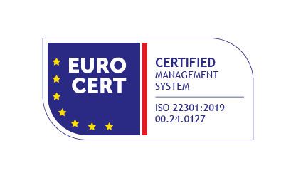 EUROCERT certified management system — ISO 22301:2019